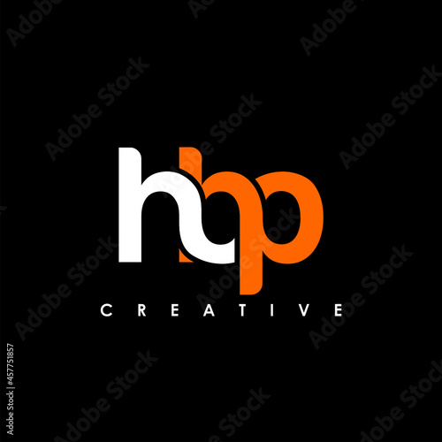 HBP Letter Initial Logo Design Template Vector Illustration photo