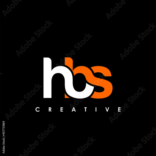 HBS Letter Initial Logo Design Template Vector Illustration photo