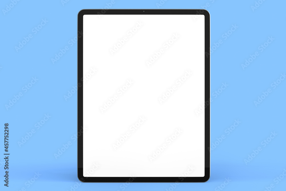Computer tablet isolated on blue background. Computer tablet isolated on blue background.