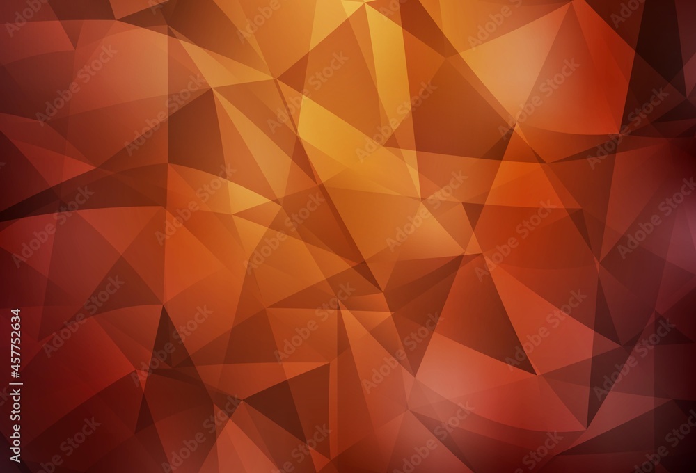 Light Red vector low poly layout. Light Red vector low poly layout.