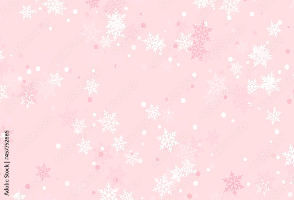 Light Red vector background with xmas snowflakes. Light Red vector background with xmas snowflakes.