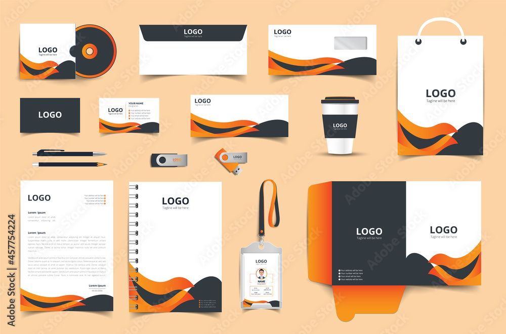 Branding stationery design template. Stationery mockup vector megapack set. Brand identity with corporate and business company in vector format Branding stationery design template. Stationery mockup vector megapack set. Brand identity with corporate and business company in vector format