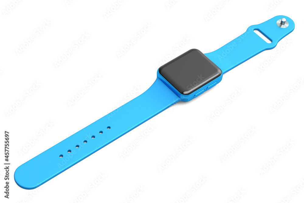 Stainless silver smart watch or fitness tracker isolated on white background. Stainless silver smart watch or fitness tracker isolated on white background.