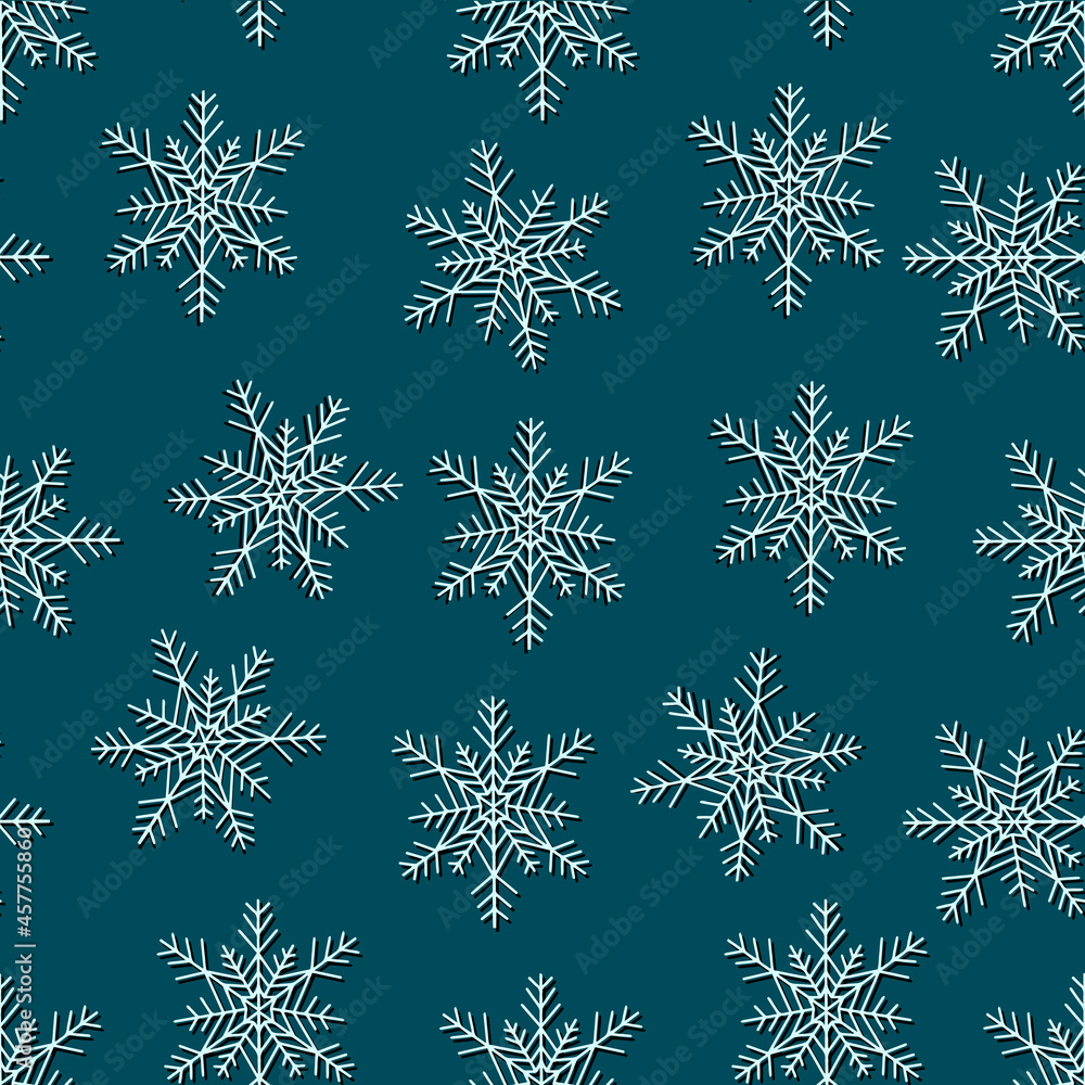 snowflakes vector seamless pattern. Winter background for cards, invitations and wrapping paper snowflakes vector seamless pattern. Winter background for cards, invitations and wrapping paper