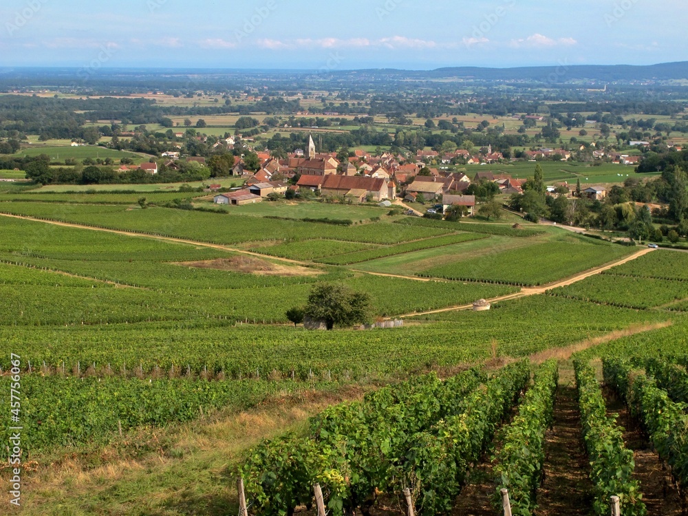 Un village en Bourgogne côte Chalonnaise.
