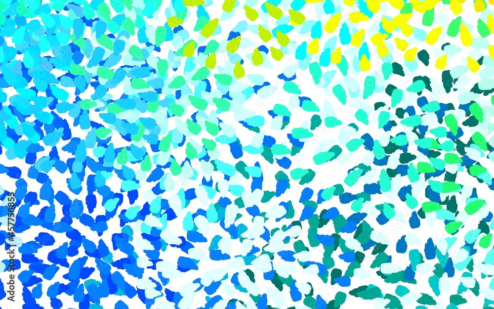 Light Blue, Green vector pattern with random forms. Light Blue, Green vector pattern with random forms.