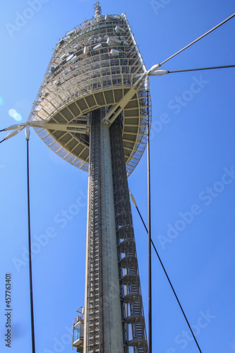 orre Collserola in Barcelona, ​​largest telecommunications tower in Barcelona, ​​Views from the inside