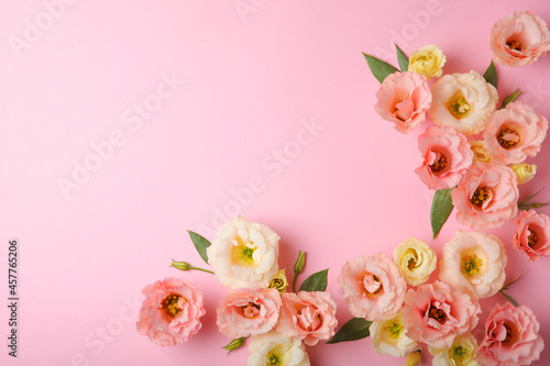 beautiful flower arrangement on a colored background with place for text.  © White bear studio 