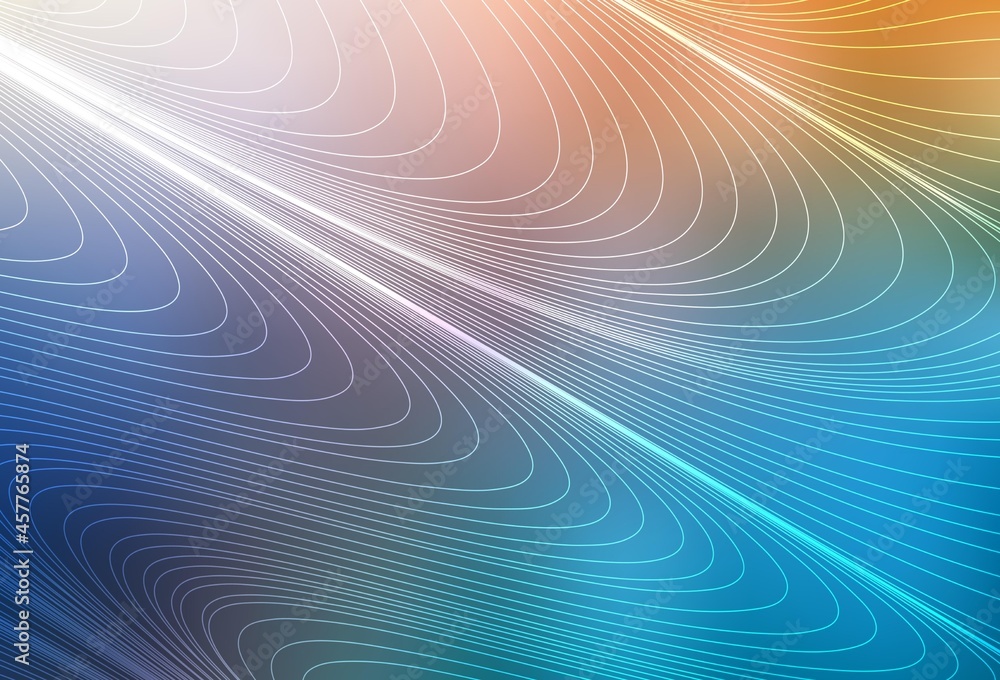 Light Blue, Yellow vector background with stright stripes.