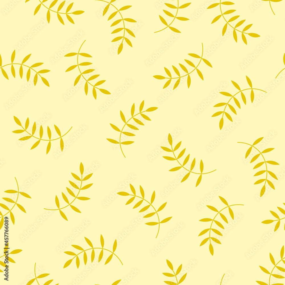 Seamless pattern with gold leaves Seamless pattern with gold leaves