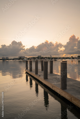 pier morning sunrise reflections water Miami Florida usa clouds landscape beautiful  © Alberto GV PHOTOGRAP