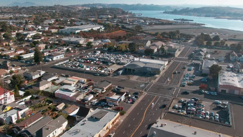 Aerial: The City Of Vallejo. California, USA Aerial: The City Of Vallejo. California, USA