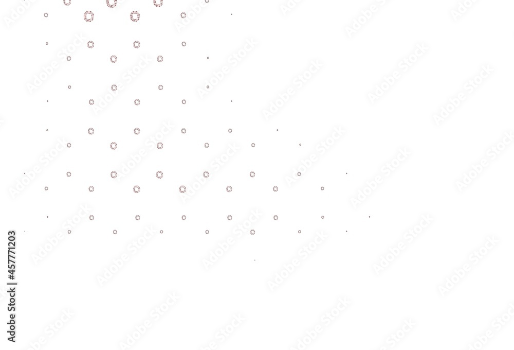 Light red vector template with circles.
