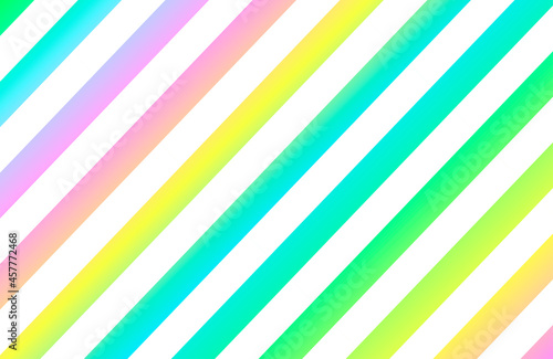 虹色のグラデーションのストライプ柄の背景 