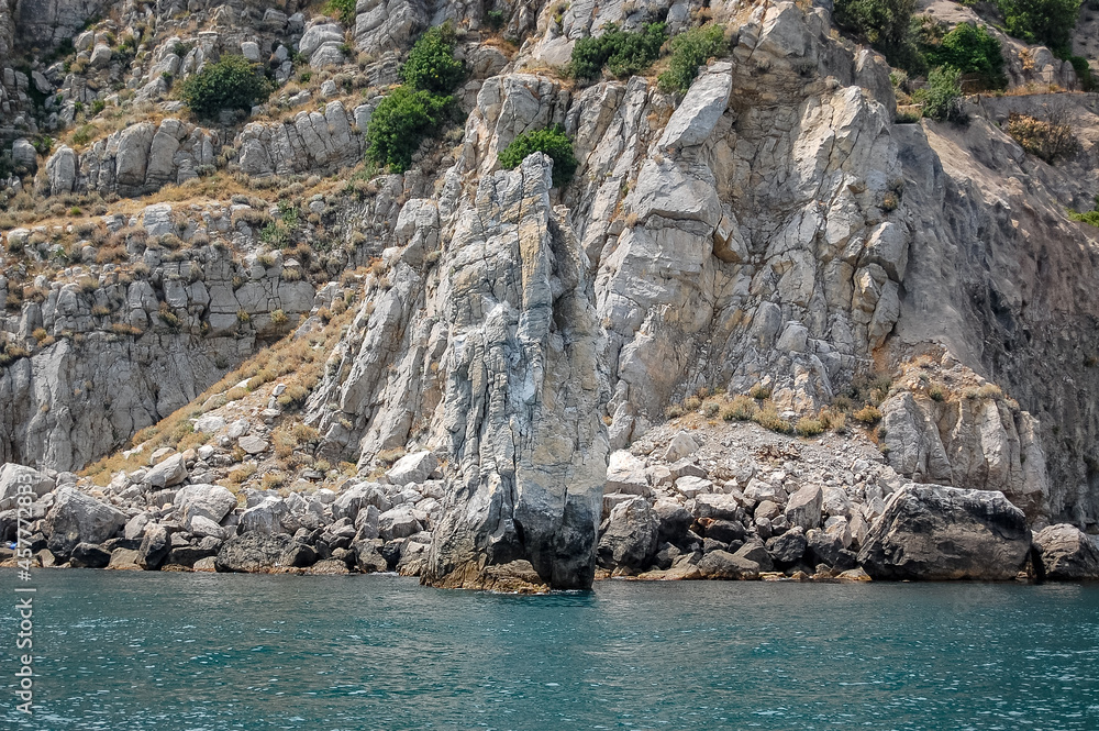 Fototapeta premium rocky coast of the region sea