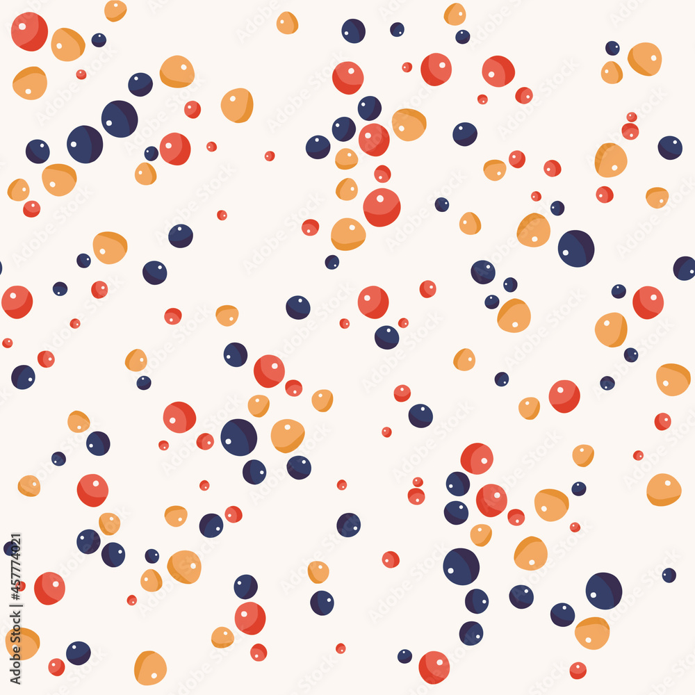 Doodle Dots Seamless Pattern. Sketchy Hand Drawn graphic print. Red, yellow and blue dotted background. Vector illustration. Doodle Dots Seamless Pattern. Sketchy Hand Drawn graphic print. Red, yellow and blue dotted background. Vector illustration.