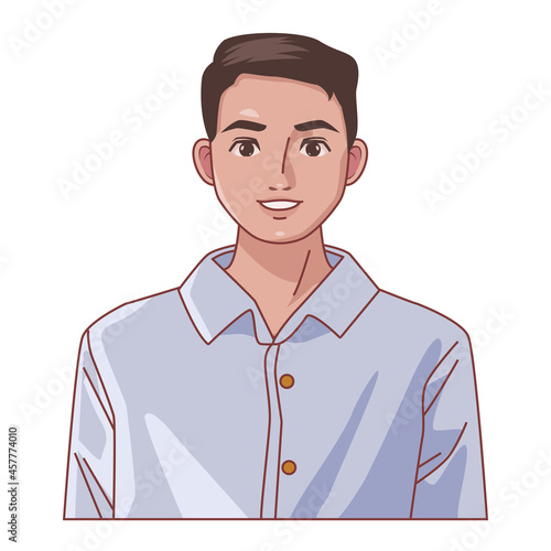 elegant man character