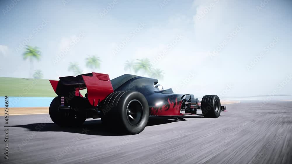 Race car. Very fast driving. Succes concept. Realistic 4K animation. Race car. Very fast driving. Succes concept. Realistic 4K animation.