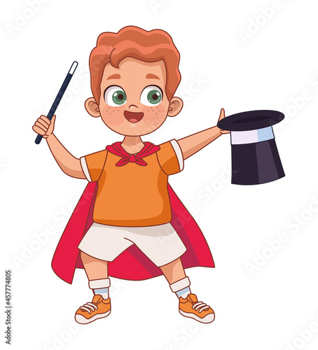 little boy magician
