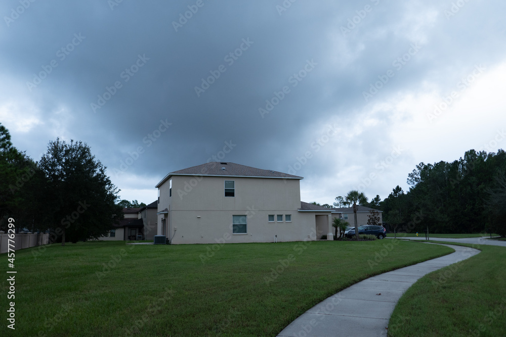 Thunderstorm cloud above a Florida community Thunderstorm cloud above a Florida community