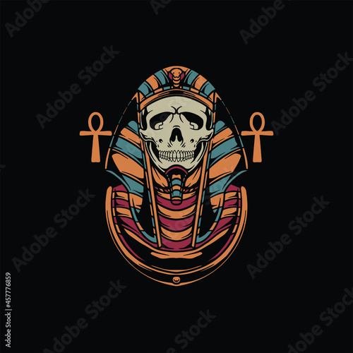 mummy tattoo illustration vector design
