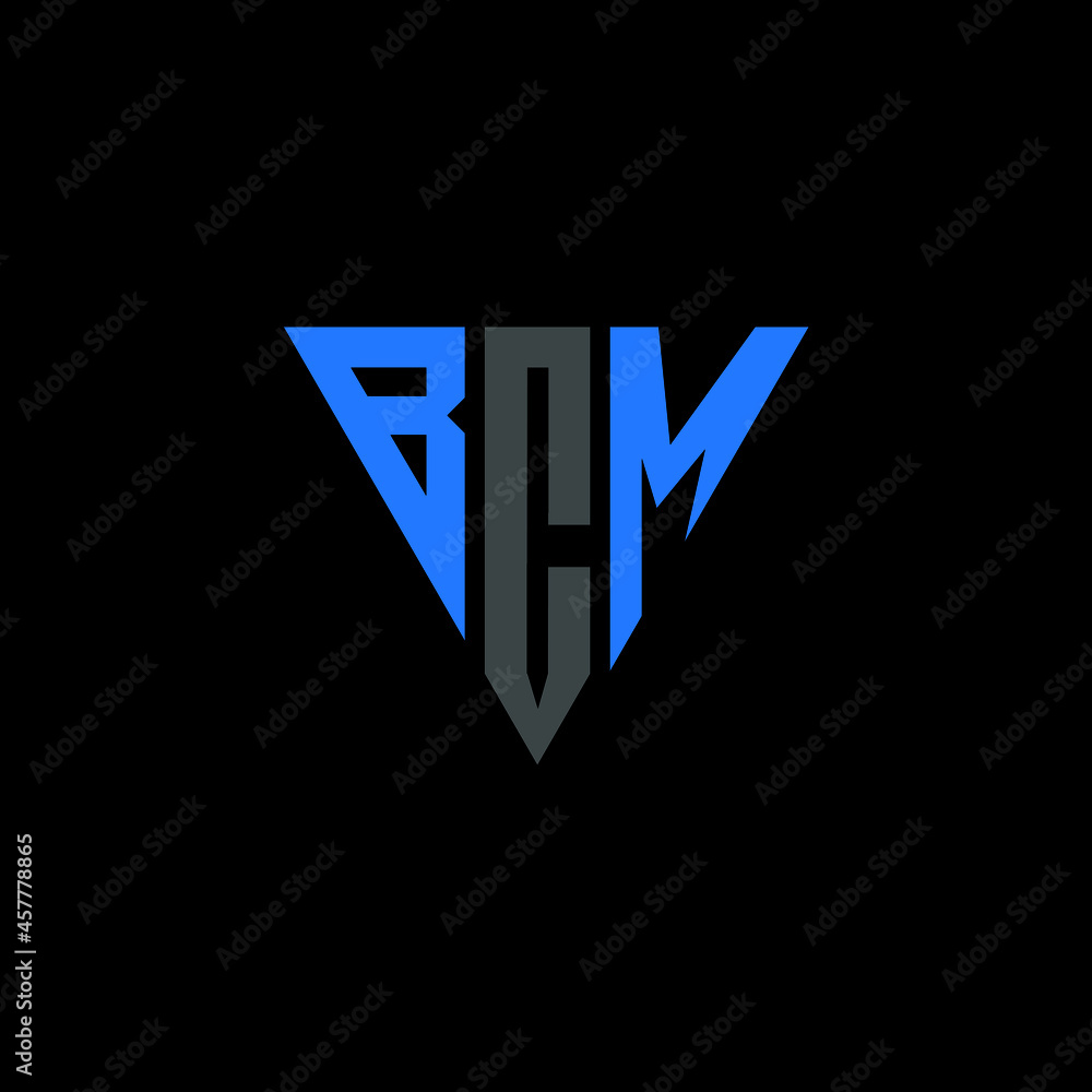 BCM letter logo abstract design. BCM unique design, BCM letter logo ...
