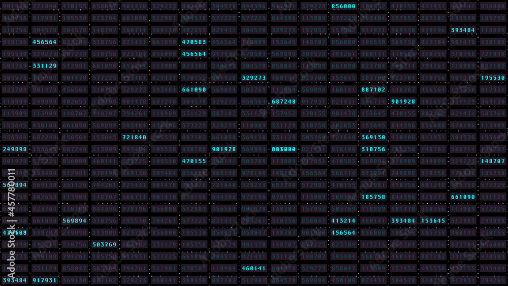 HUD Binary Computer Coding Hacker Screen Number Cyber Technology Digital Illustration	
