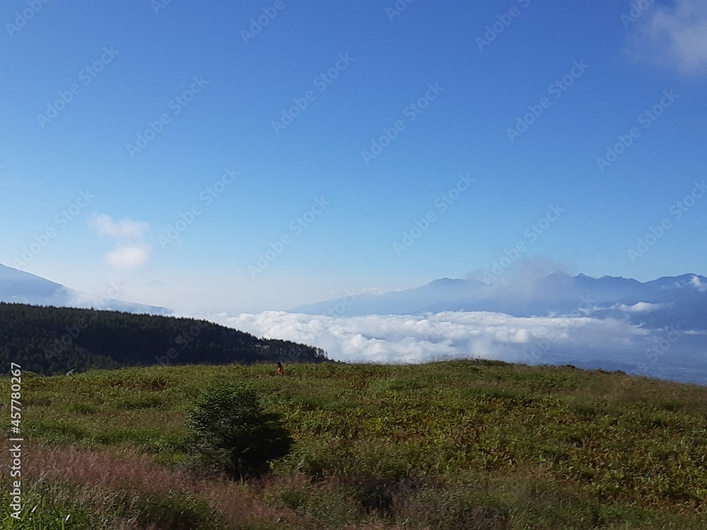 日本の長野県・秋の蓼科高原