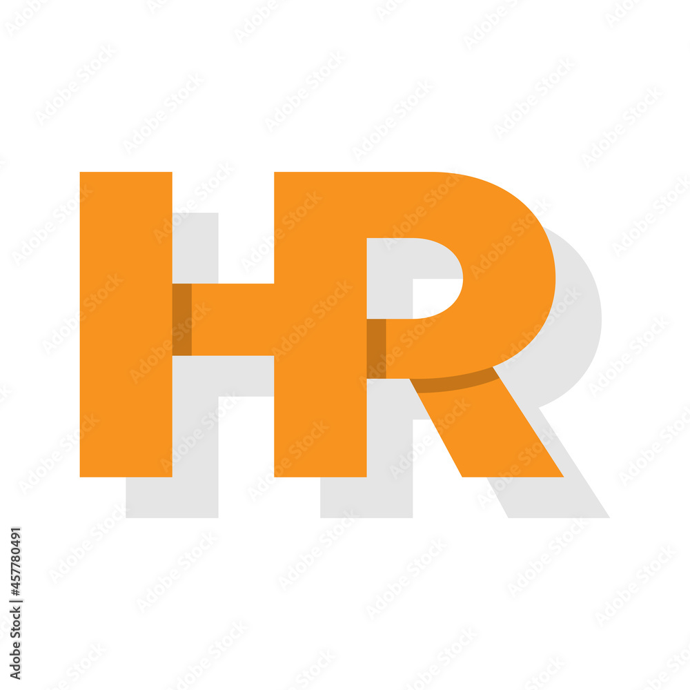 Fototapeta premium letter HR logo design
