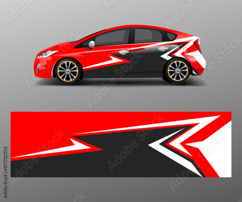 Car decal vector  graphic abstract racing designs for vehicle Sticker vinyl wrap