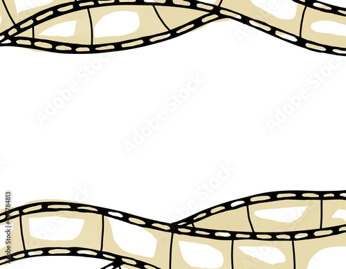Movie film simple frame background