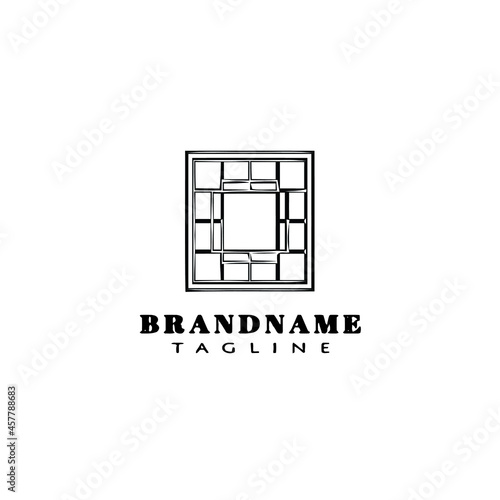 board game logo cartoon icon design template black isolated vector