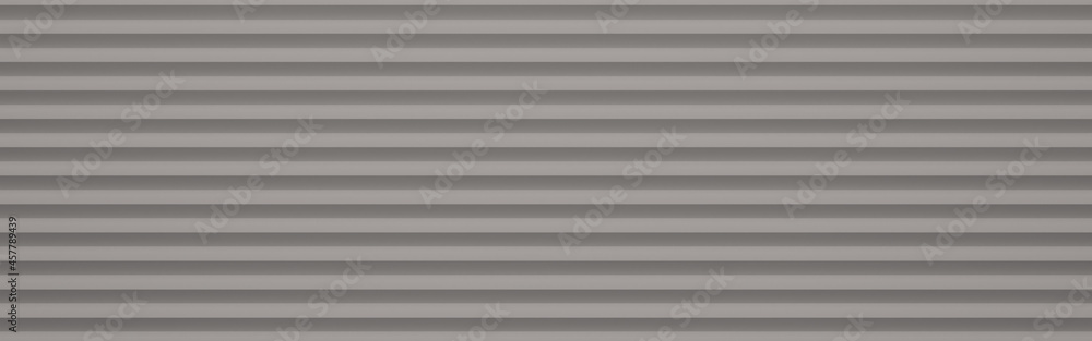 Fototapeta premium 3d rendering Grey pattern image for background, Horizontal striped Wallpaper.