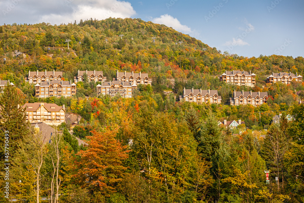 Mont Tremblant Resort in autumn, Quebec