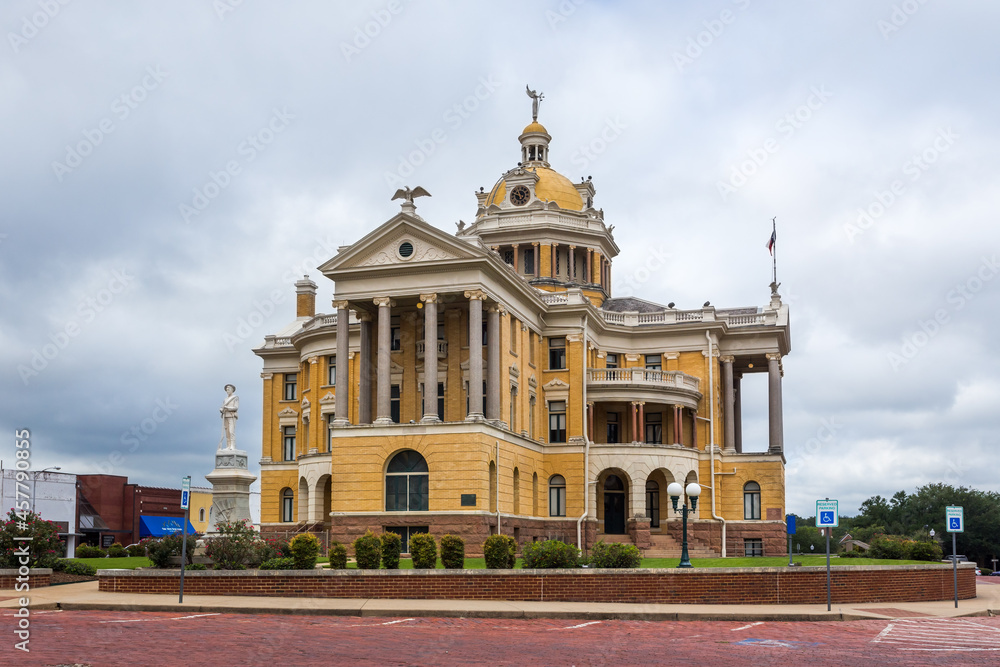 The Old Harrison County Courthouse is located in the center of Whetstone Square and is one of the most famous and admired buildings in Texas