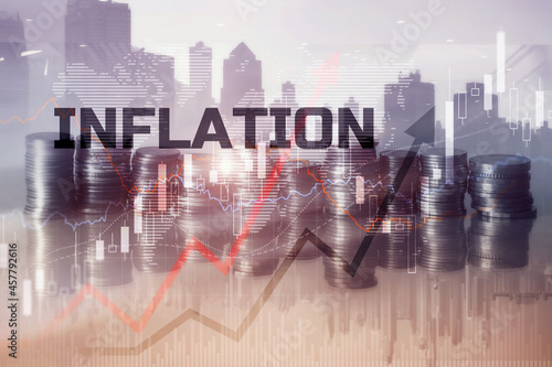 Inflation World economics and inflation control concept photo