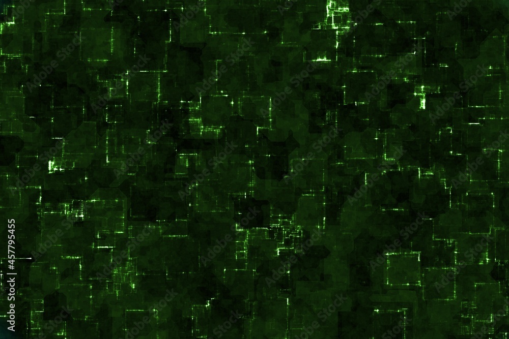 beautiful design green techno digital glowing digitally made texture background illustration
