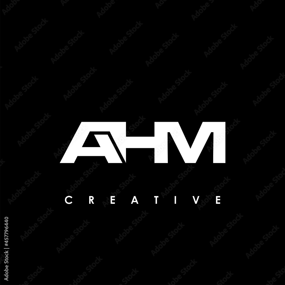 AHM Letter Initial Logo Design Template Vector Illustration