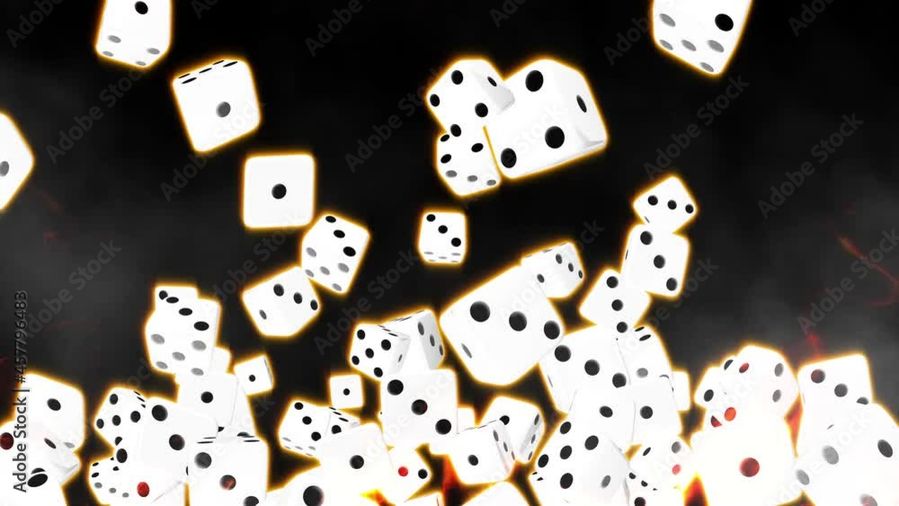 casino dice cube particle loop animation casino dice cube particle loop animation