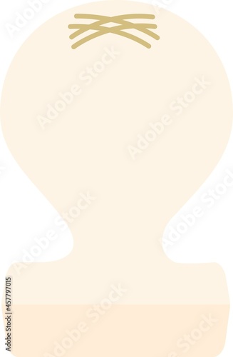 焼いた餅のポップでかわいいイラスト