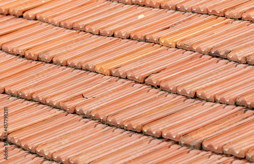 Old roof tiles as background.