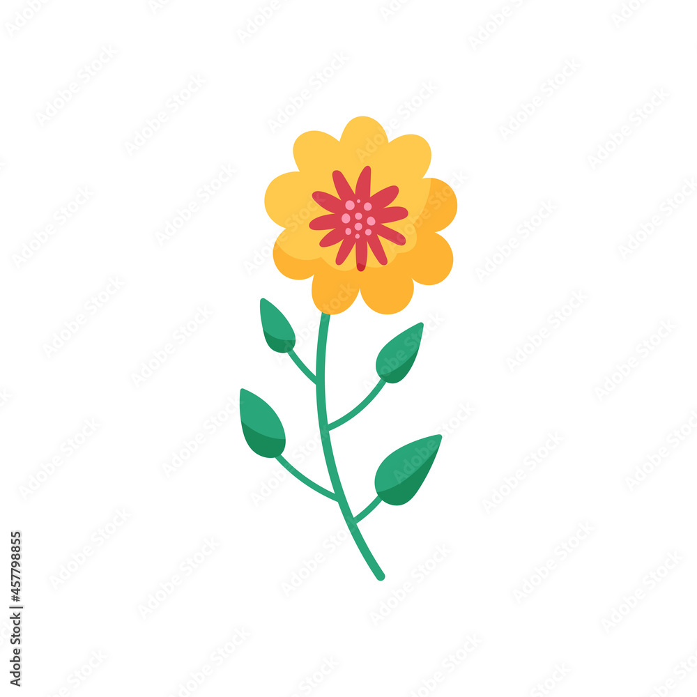 Hand drawn design cartoon flower illustration. Element for weekly or daily planner. Hand drawn design cartoon flower illustration. Element for weekly or daily planner.