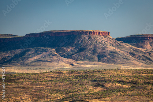 Looking at El Questro Mountain from Five Rivers Lookout in Wyndham, Kimberley, Western Australia photo