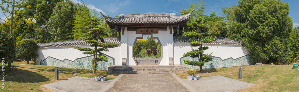 Hubei Wuhan Garden Expo Park summer scenery, China Hubei Wuhan Garden Expo Park summer scenery, China