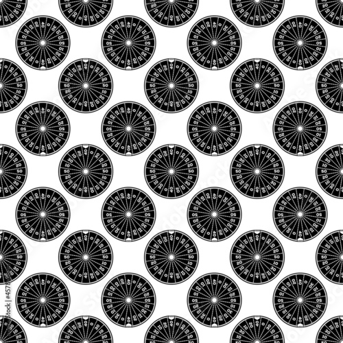 Star fortune wheel pattern seamless background texture repeat wallpaper geometric vector