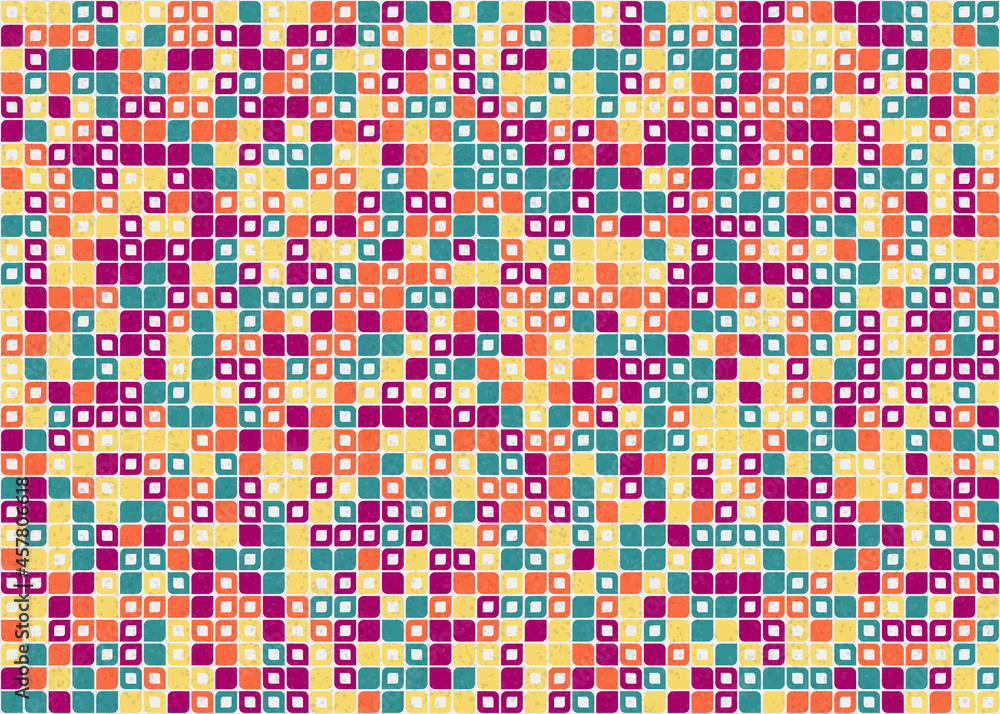 Abstract Geometric Pattern generative computational art illustration