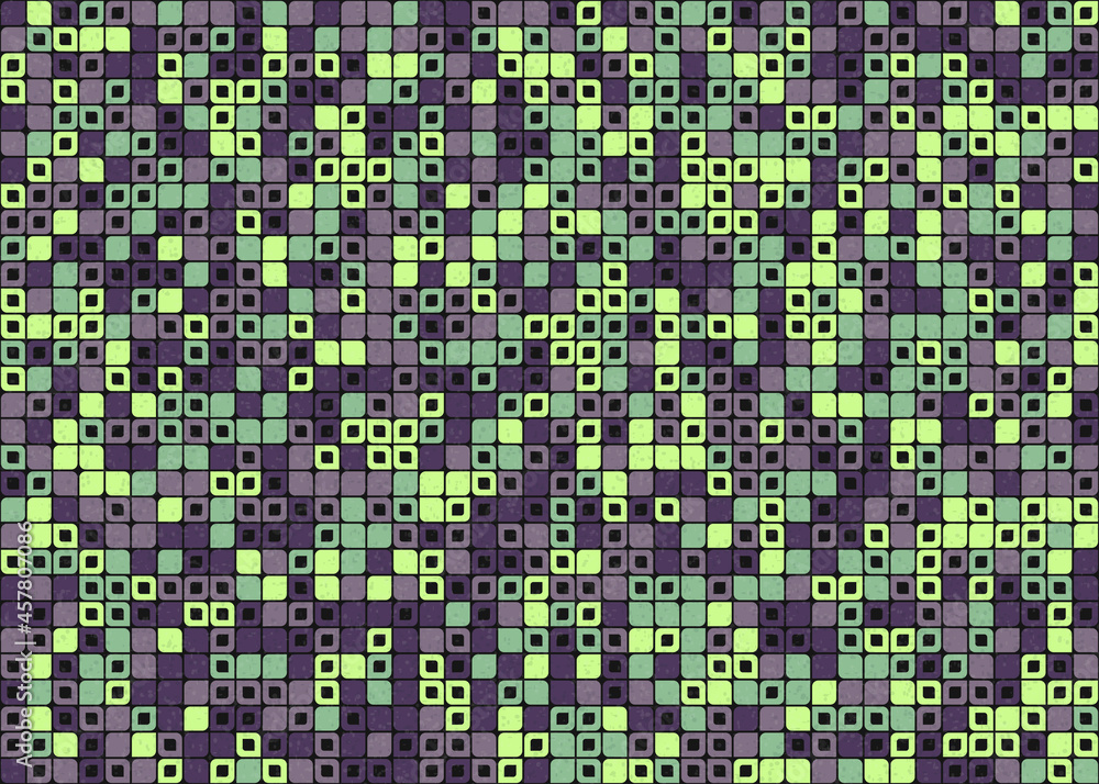 Fototapeta premium Abstract Geometric Pattern generative computational art illustration