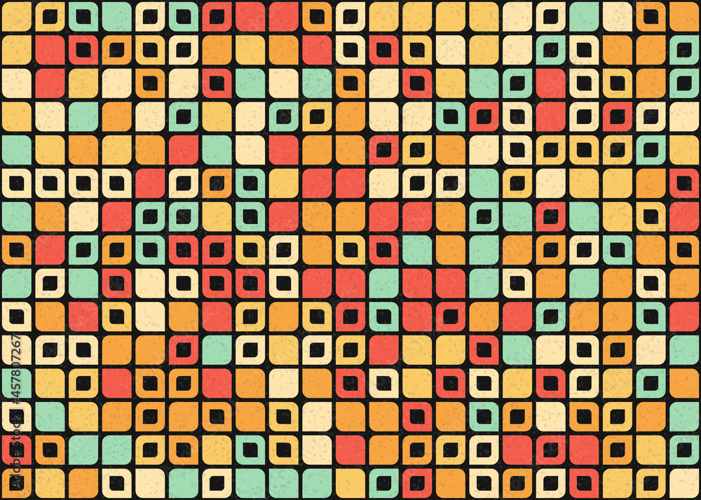 Fototapeta premium Abstract Geometric Pattern generative computational art illustration