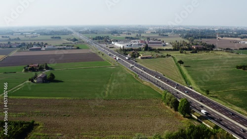 Traffico autostrada italiana photo