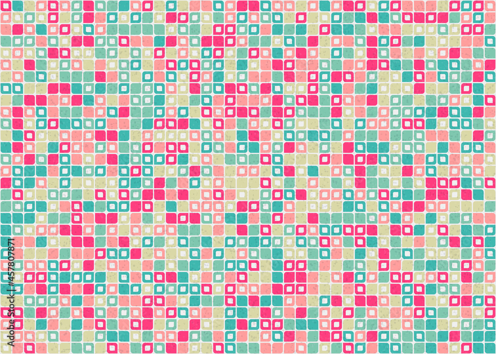 Fototapeta premium Abstract Geometric Pattern generative computational art illustration